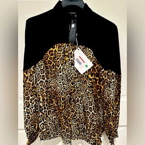 Just Cavalli Blouse black and gold, brand new